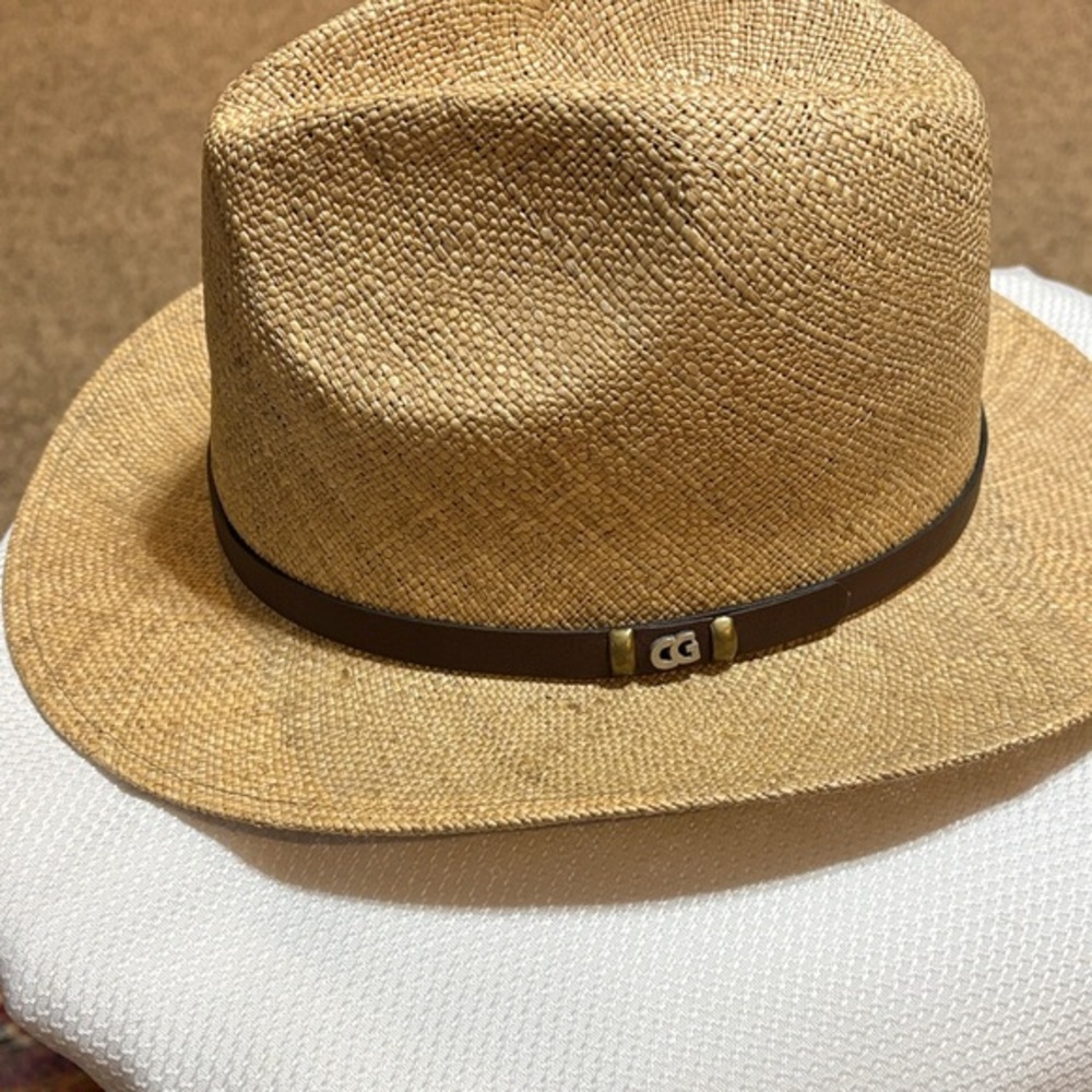 Country Gentleman Men's Tan Fedora Hat with Brown Band